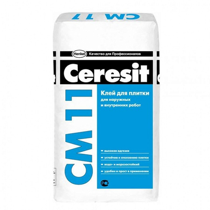 Плиточный клей CERESIT CM11 / ЦЕРЕЗИТ СМ11 (25 кг) CERESIT